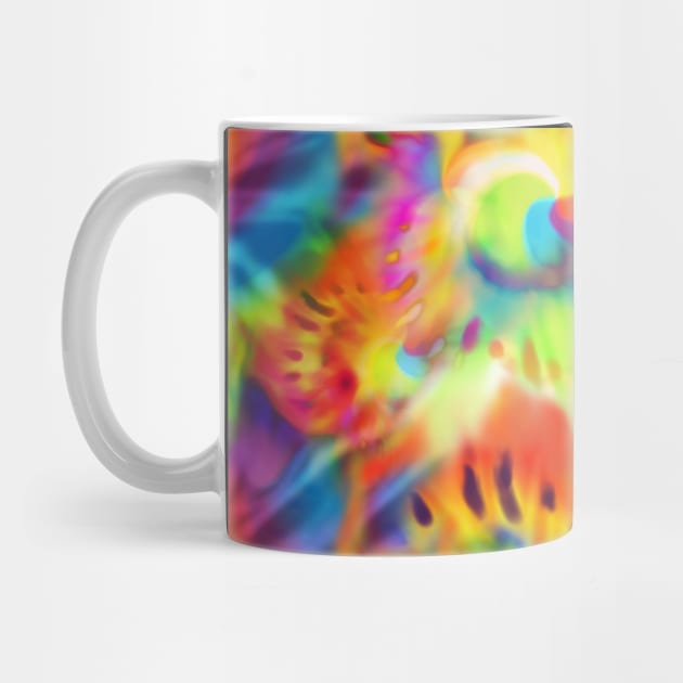 Tie-dye hippy rainbow psychedelic flower child free spirit bright and pretty pattern by sandpaperdaisy